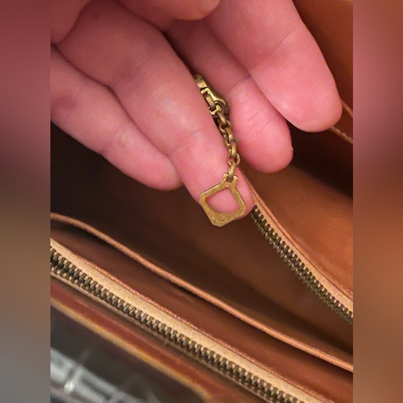 Vintage Lucille de Paris Brown Alligator Leather Handbag With Mirror RARE - Picture 13 of 16